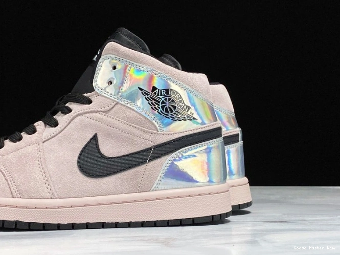 Powder Dirty Air Mid Jordan 1 Iridescent BQ6472-602 (W) 0801